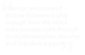 "I cannot recommend Eclipse Software highly enough from the initial sales process right through to implementation, training and helpdesk support"-National Locums